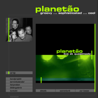 CD-Promotion für „Planetão – Live At Quasimodo“