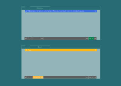 Entwicklungsstufe 1 – Anordnung der Funktionsgruppen auf dem Desktop