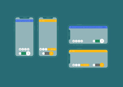 Entwicklungsstufe 3 – Funktionsgruppen freischwebend auf dem Smartphone