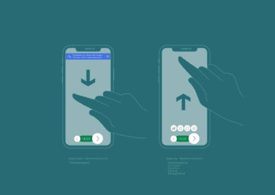 Entwicklungsstufe 3 – Ein- und Ausblenden von Elementen über Wischgeste