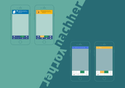 Ursprüngliche und neu entwickelte Navigation (Smartphone-Ansicht)