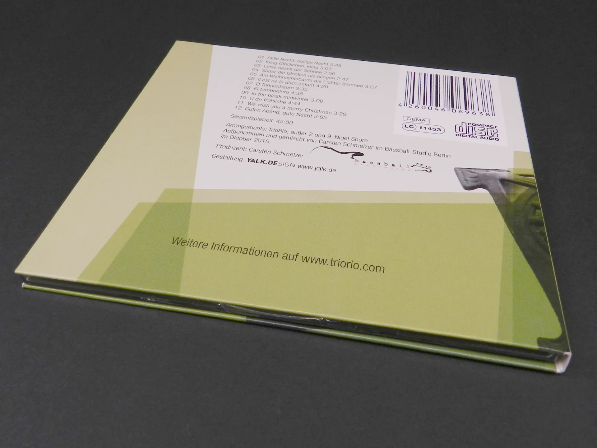 Artwork für das Album „Christmas Samba Weihnachtslieder“ der Band TrioRio