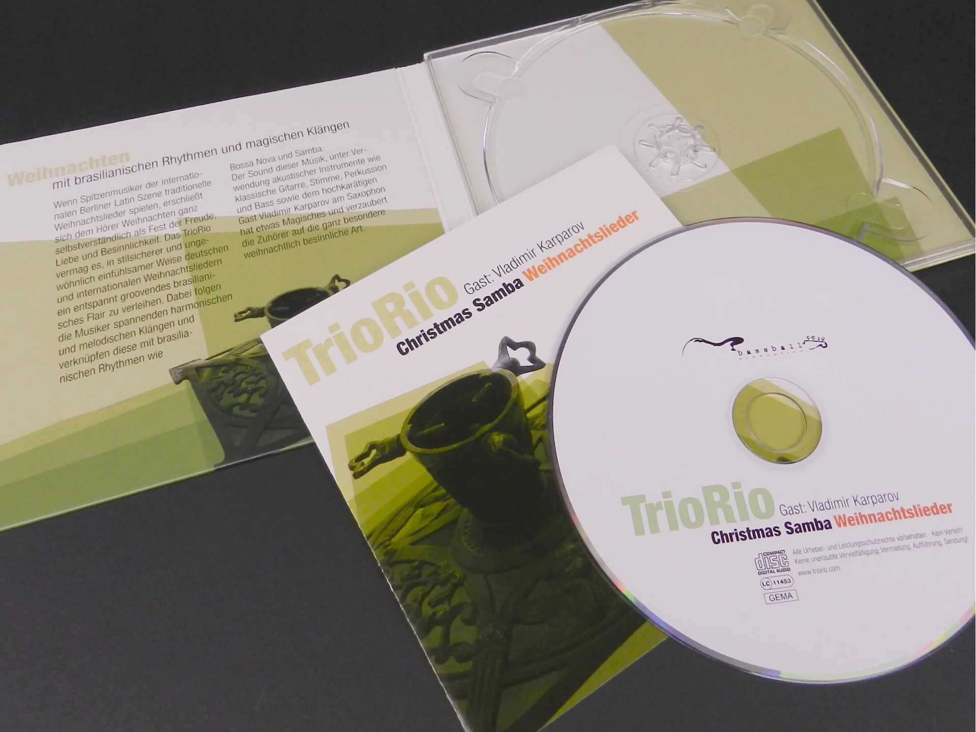 Artwork für das Album „Christmas Samba Weihnachtslieder“ der Band TrioRio